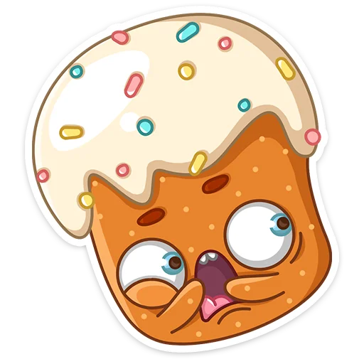 😳 Стикер «Кулич Кузя» для Telegram