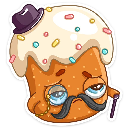 🥴 Стикер «Кулич Кузя» для Telegram