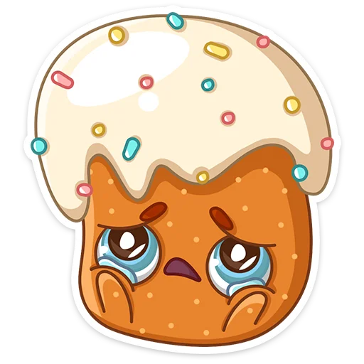 😢 Стикер «Кулич Кузя» для Telegram