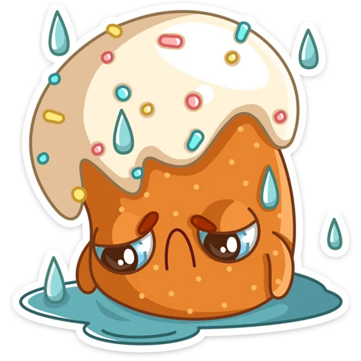 😢 Стикер «Кулич Кузя» для Telegram