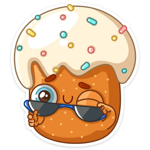 😍 Стикер «Кулич Кузя» для Telegram