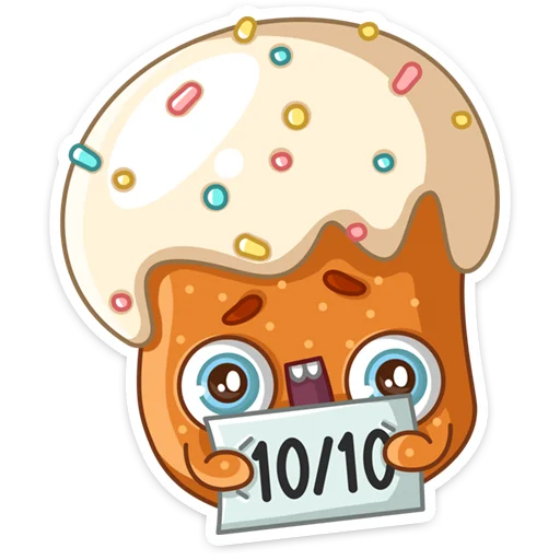 🙂 Стикер «Кулич Кузя» для Telegram