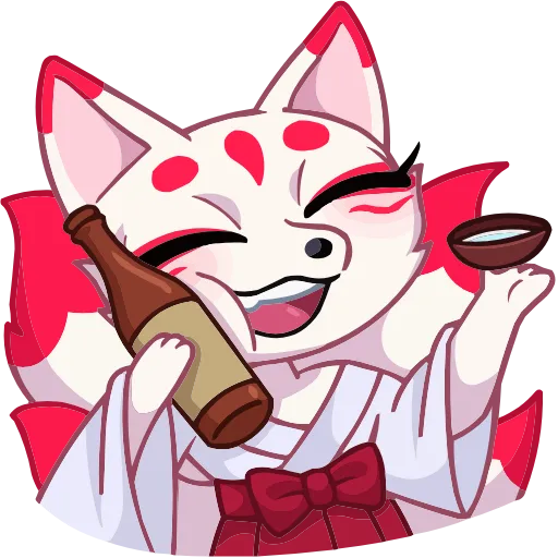 🤩 Эмодзи «Кумико Кицунэ» для Telegram