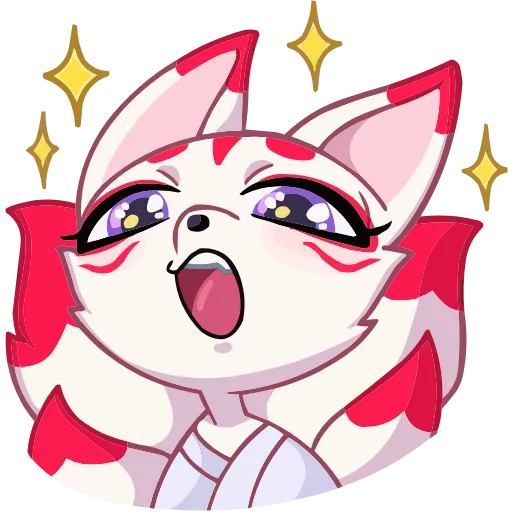 🤩 Эмодзи «Кумико Кицунэ» для Telegram