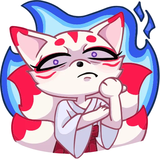 🤩 Эмодзи «Кумико Кицунэ» для Telegram