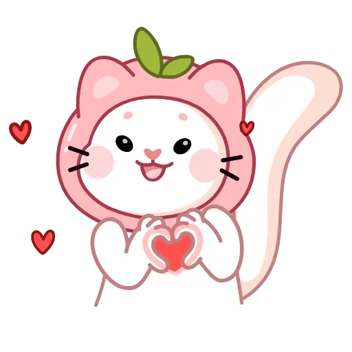 ❤ Эмодзи «Ласка Куми» для Telegram