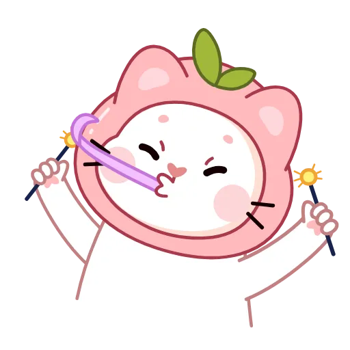 🥳 Эмодзи «Ласка Куми» для Telegram