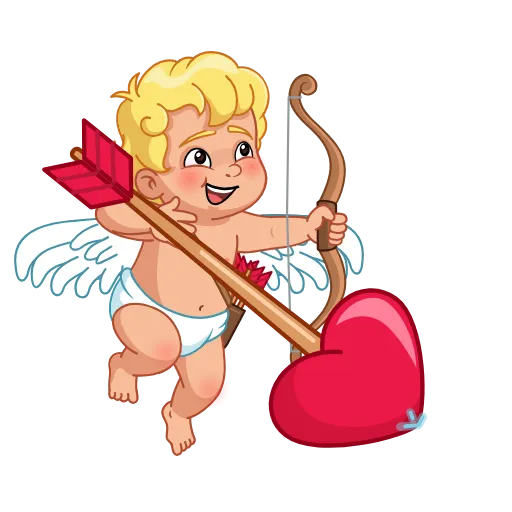 Эмодзи Купидон для Telegram — скачать