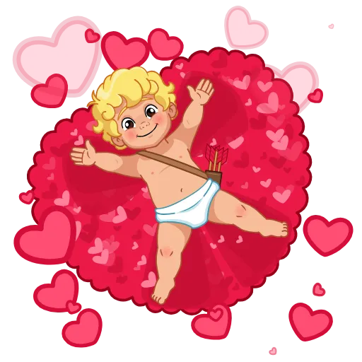 🤩 Эмодзи «Купидон» для Telegram