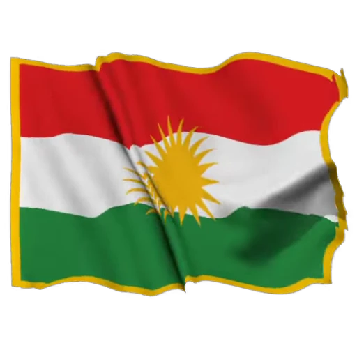 Стикерпак Kurdistan Flag 3D для Telegram — скачать