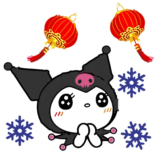 🥰 Стикер «Kuromi Xmas» для Telegram