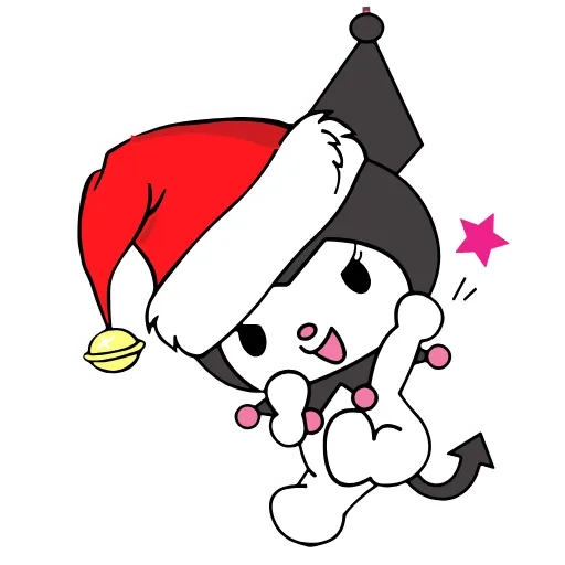 🤪 Стикер «Kuromi Xmas» для Telegram