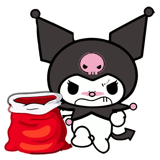 🧐 Стикер «Kuromi Xmas» для Telegram