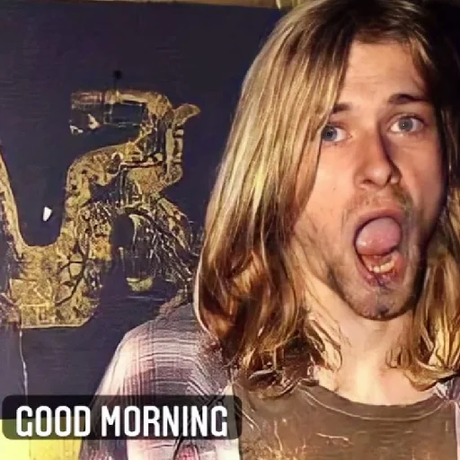 🥱 Стикер «Kurt Cobain 2» для Telegram