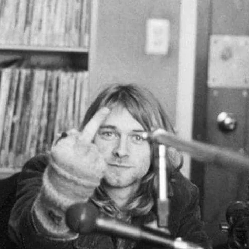 🖕 Стикер «Kurt Cobain 2» для Telegram