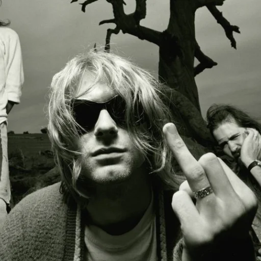 🖕 Стикер «Kurt Cobain 2» для Telegram