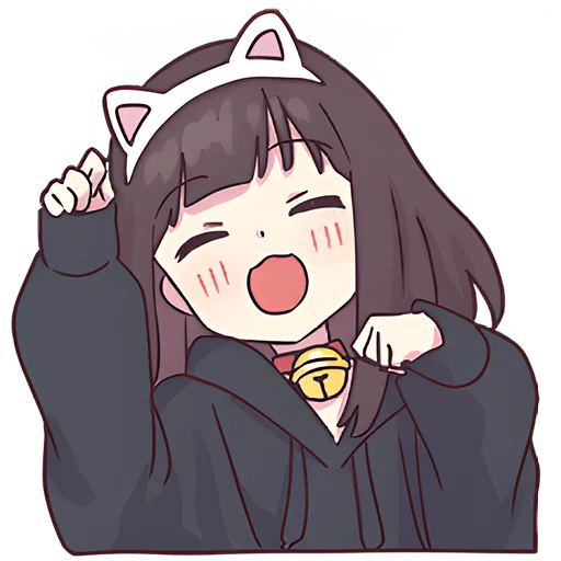 🐱 Стикер «Куруми-чан (bonus)» для Telegram