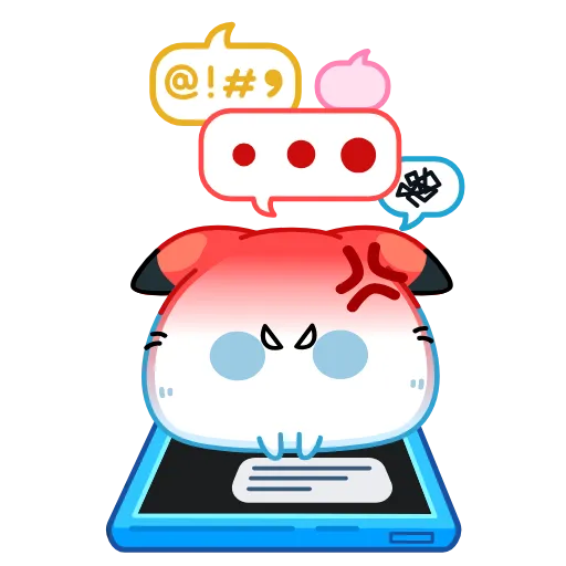 😡 Стикер «Кусь-Кусь» для Telegram