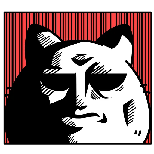 😶 Стикер «Кусь-Кусь» для Telegram