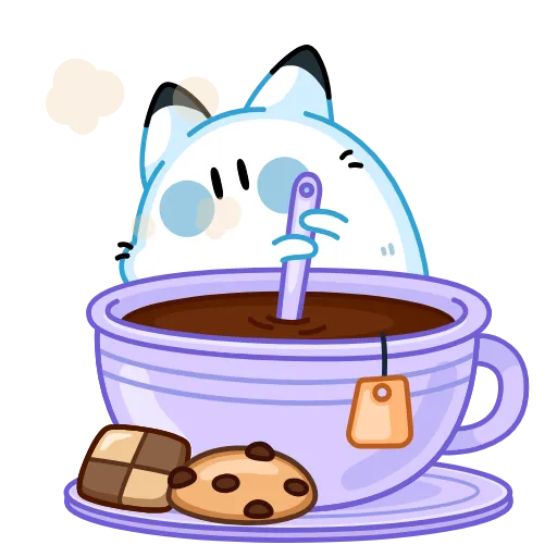 ☕ Стикер «Кусь-Кусь» для Telegram