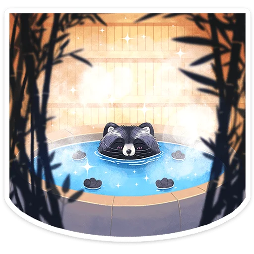🛀 Стикер «Кусю» для Telegram