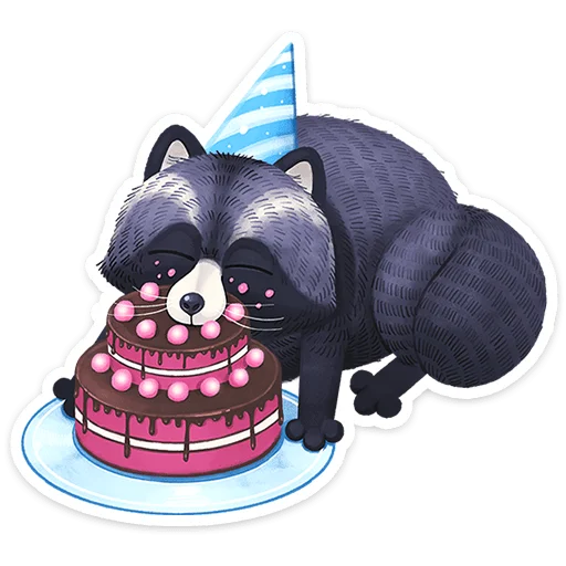 🍰 Стикер «Кусю» для Telegram