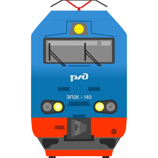 🔵 Эмодзи «Trains» для Telegram