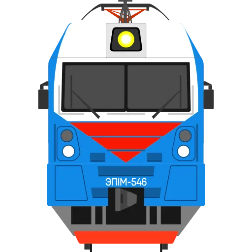 🔵 Эмодзи «Trains» для Telegram