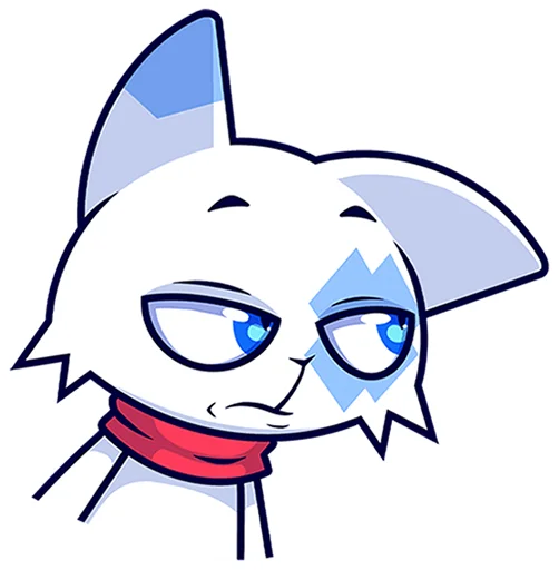 🐱 Стикер «Кьюби без надписей» для Telegram
