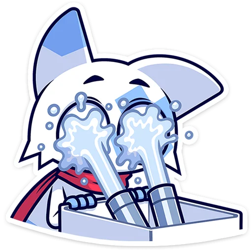 🐱 Стикер «Кьюби без надписей» для Telegram