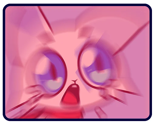 🐱 Стикер «Кьюби без надписей» для Telegram