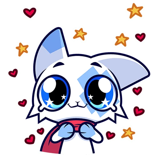 🐱 Стикер «Кьюби без надписей» для Telegram