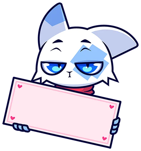 🐱 Стикер «Кьюби без надписей» для Telegram