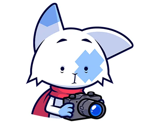 🐱 Стикер «Кьюби без надписей» для Telegram