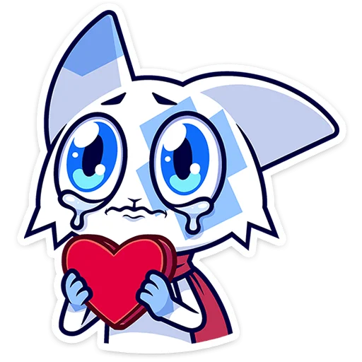 🐱 Стикер «Кьюби без надписей» для Telegram