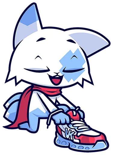 🐱 Стикер «Кьюби без надписей» для Telegram
