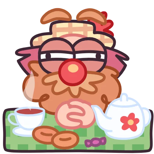 ☕ Эмодзи «Домовой Кузьмич» для Telegram