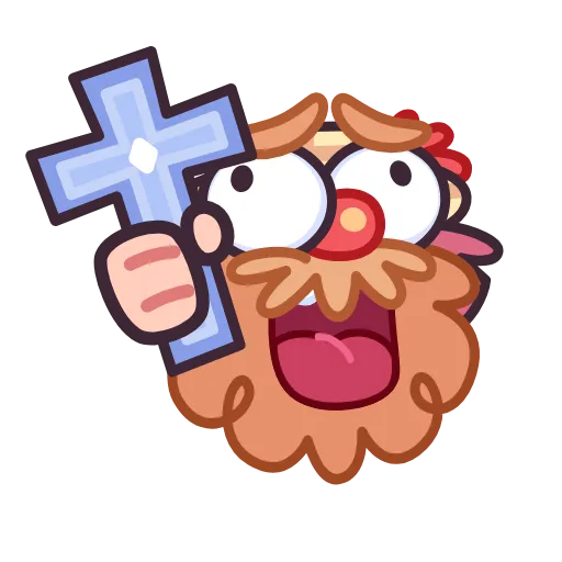 ✝ Эмодзи «Домовой Кузьмич» для Telegram
