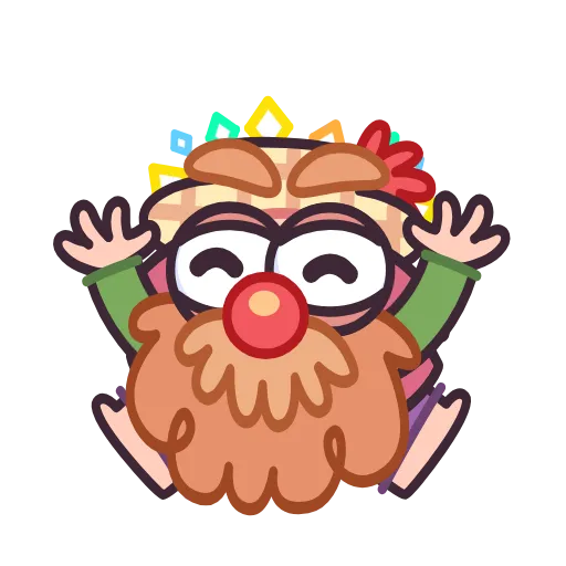 ☺ Эмодзи «Домовой Кузьмич» для Telegram