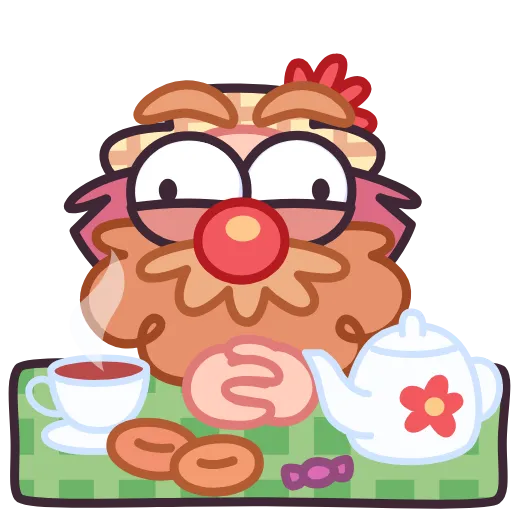 ☕ Эмодзи «Домовой Кузьмич» для Telegram