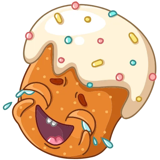 😂 Эмодзи «Кулич Кузя» для Telegram
