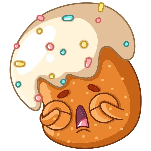 😭 Эмодзи «Кулич Кузя» для Telegram