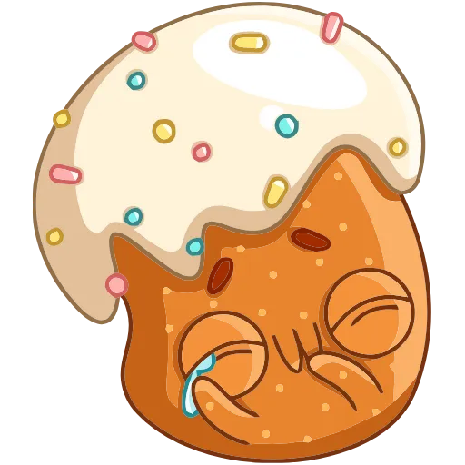 😏 Эмодзи «Кулич Кузя» для Telegram