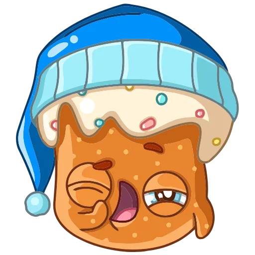 😴 Эмодзи «Кулич Кузя» для Telegram