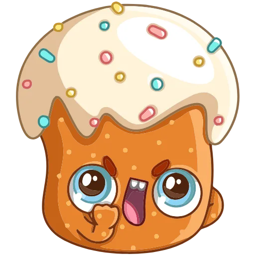 😡 Эмодзи «Кулич Кузя» для Telegram