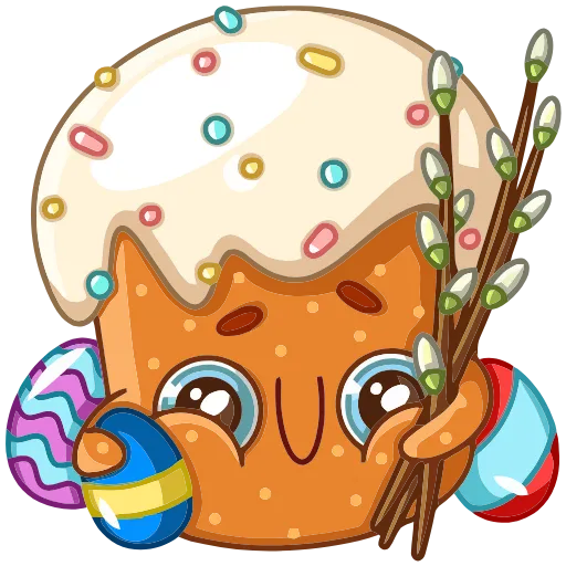 🥚 Эмодзи «Кулич Кузя» для Telegram