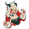 😠 Эмодзи «lady krampus» для Telegram