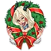 😉 Эмодзи «lady krampus» для Telegram