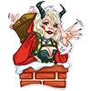 ✋ Эмодзи «lady krampus» для Telegram