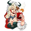 🍹 Эмодзи «lady krampus» для Telegram